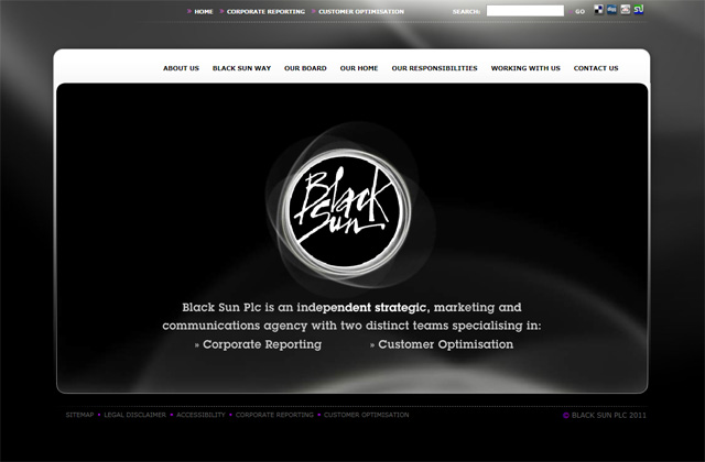 Black Sun Corporate Website